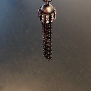Set of 8 Pewter tassel pendants